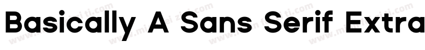 Basically A Sans Serif ExtraBold字体转换